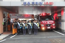 김천소방서, 평화시장 화재예방 시설물 설치 캠페인