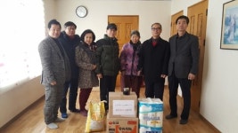 상주 공성파출소-행복드림 봉사회， 사랑의 물품 전달