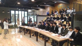 영천상의， 별빛중학교서 `청소년 경제교실` 열어