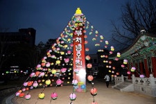 안동， 불기2562년 부처님오신 날 기념 봉축탑 점등