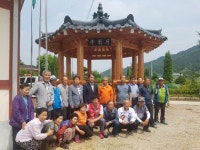 상주 연원동 징담마을 주민쉼터 `월영정` 현판식