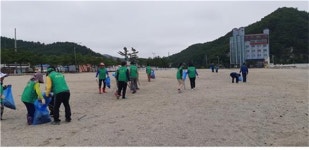 울진군, 개장 앞둔 나곡해수욕장 청결활동