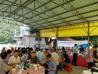 대구은행 경산사랑봉사단， 용전리마을서 경로잔치