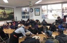 권태흠 북구청장, 새해 첫 배식봉사활동