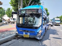 대구 달서구 장동네거리 인근 시내버스-트럭 추돌… 5명 경상