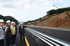 태풍으로 붕괴된 국도4호선 오는 30일 개통