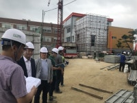 김영윤 경산교육장, 현흥초 등 12개교 시설공사 방문 점검