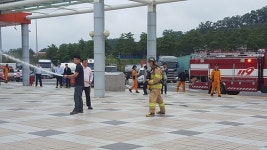 경부고속도로 김천휴게소, 가을 단풍철 대비 소방 훈련