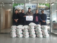 영천 신녕면 신덕정미소, 백미 20kg 25포 전달