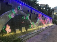 달성군 다사 대실역 벽천폭포 조성