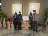 경산 고래스크린 김광수 대표 , 오픈식 백미 기탁