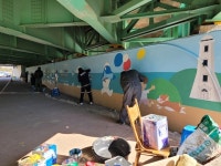 포항 청림동, 해군 6전단 냉천교 벽화그리기 활동