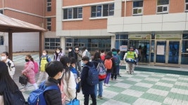 수성소방서 의용소방대, 초등학교 코로나 예방 지원활동