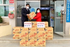 청송 진보면 구세군교회, `사랑의 라면` 기증