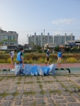 경산시 하양읍청년회, 조산천 환경정화 활동 펼쳐
