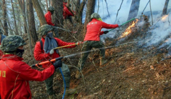 울진 산불, 213시간 만에 주불 잡았다
