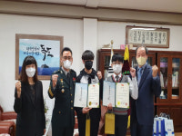칠곡 동명고, 곽열목 장군 금의환향 모교 방문
