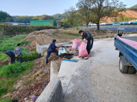 상주 금산1리 마을회 세천 환경정화 실시
