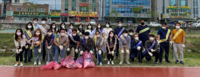 경산시 하양읍 직원들과 함께하는 클린하양 만들기!