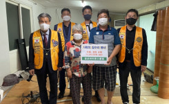 경산라이온스클럽, 소외계층에 집수리 봉사활동 펼쳐