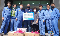 포항영포 로타리클럽 장성진 회장, 포스코에 도시락 기부