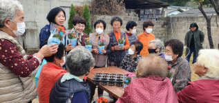의성군 춘산면, 빈집 인지정원에서 원예수업 진행