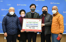 경산시 노인종합복지관 회원, 이웃돕기 성금 1220만 원 기탁