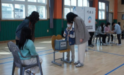 영천 청통초, 전교 임원선거 직접 투표 선출