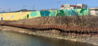 영천시, 화룡동 신녕천 수변 산책로 조성 완료