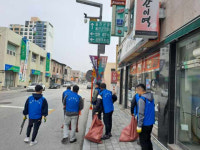 울진읍 월변청년회, 제61회 경북도민체전 대비 환경정화 활동