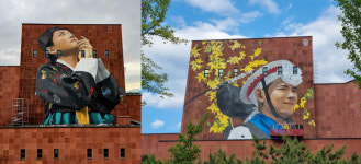 김천문화예술회관에 ‘예술’을 입히다...외벽 그래피티 주목