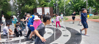 경주 안강종합운동장, 음악분수대 개장