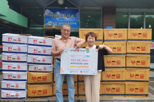 칠곡한우장터, 노인복지시설에 보양식 재료 기탁