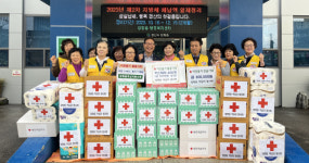 경산 압량읍 적십자봉사회, 이웃돕기 성품 기탁