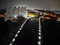 경산시 진량읍, 부기천 강변산책로 야간경관 조명 조성