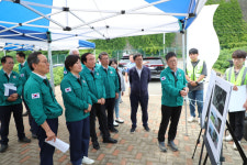송미령 농식품부 장관, 의성 가음저수지 찾아 재해대비 안전점검