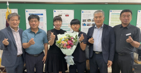 포항시 신광면 주민 대표, 대통령상 수상 신광중 김태형 학생 격려