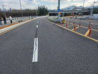 구미 광평고가교에 균열 발생…시민운동장 방향 진입로 통제