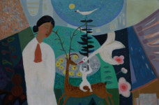 김부자 화백, 미술 인생 50년 담은 개인전...한국의 자연과 삶의 이야기 화폭에