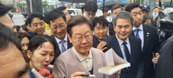 이재명 후보, 경북 칠곡 찾아 민생 경청 투어...