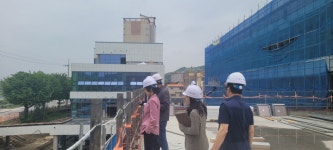 권성연 경북 부교육감,  예천교육청사·도서관 신축공사 현장 방문