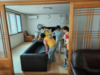 영주시 휴천2동 적십자봉사회, 경로당 청소 봉사