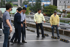 대구 남구, 강당골 공영주차장 '보강토 옹벽 점검'