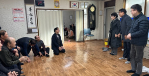 경산시 압량읍 이성림 읍장, 새해맞이 압량분회경로당 방문