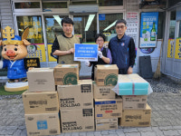 최중혁 소문난 돼지국밥 대표, 경주푸른마을에 생활용품 기탁