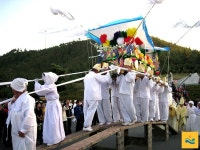  명량대첩축제서 진도 전통 만가행진 