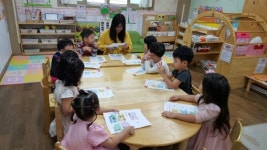  마전어린이집, 당하 중학교 학생 대상 보육교사 직업체험 현장 제공 