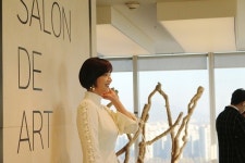  미스코리아 출신 배우 서은채, 크라운구스 구스이불 행사장에서 우아한 존재감 과시 