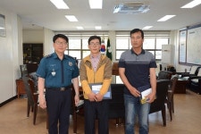 순천경찰서, 뺑소니범 신고 시민 감사장과 보상금 지급