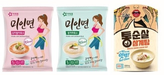 아워홈, 75Kcal 아워홈 미인면과 보양식 통순살삼계탕 인기
